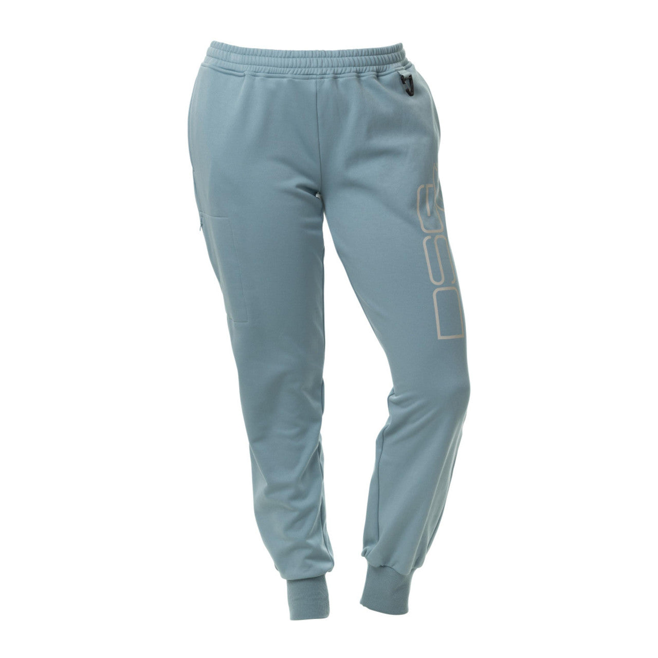 Dark gray Kenzie Sweatpants by DSG OUTERWEAR, featuring a relaxed fit and elastic waistband, displayed on a hanger.