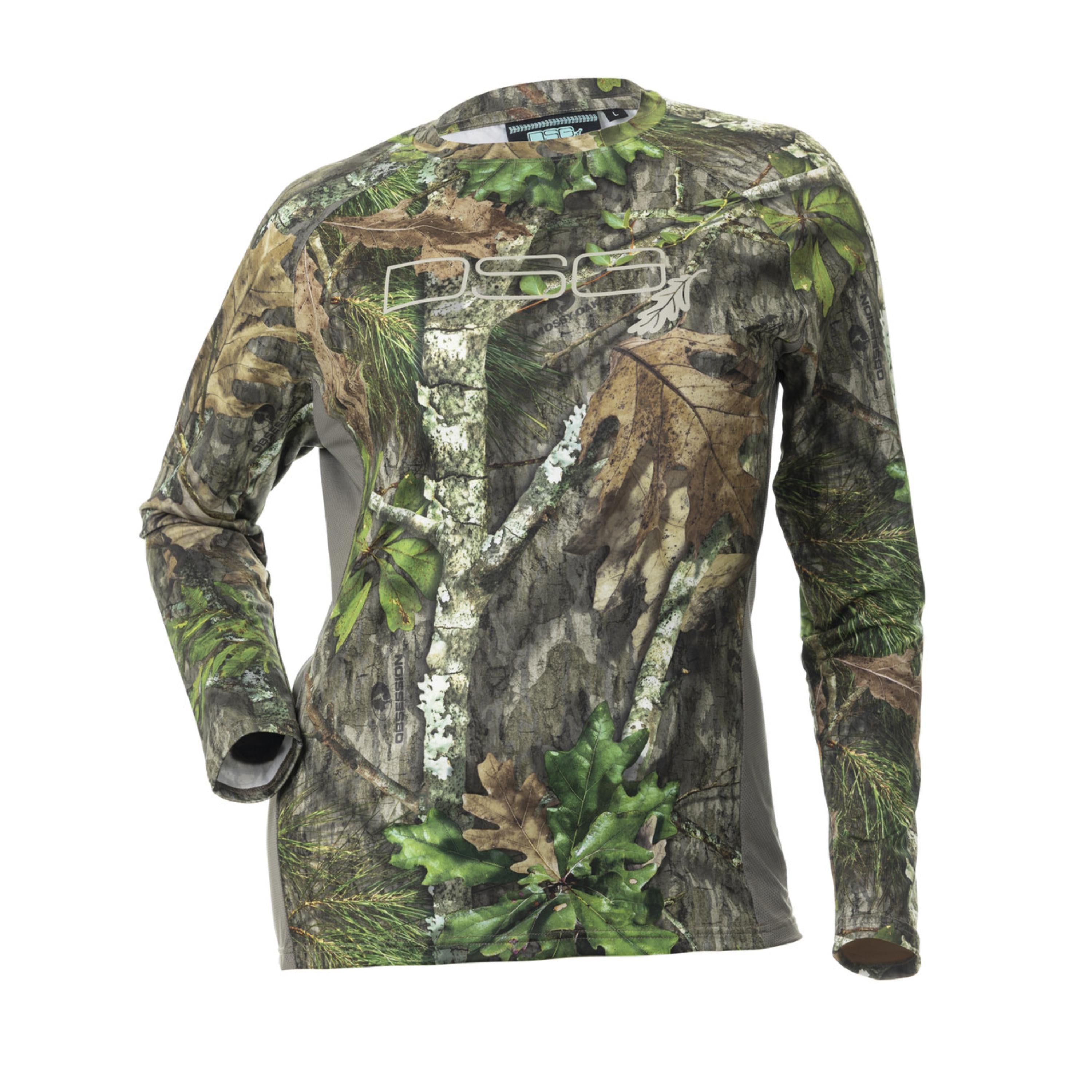 Lightweight long sleeve shirt by DSG OUTERWEAR with UPF 50+ sun protection, shown in a neutral color with a relaxed fit.