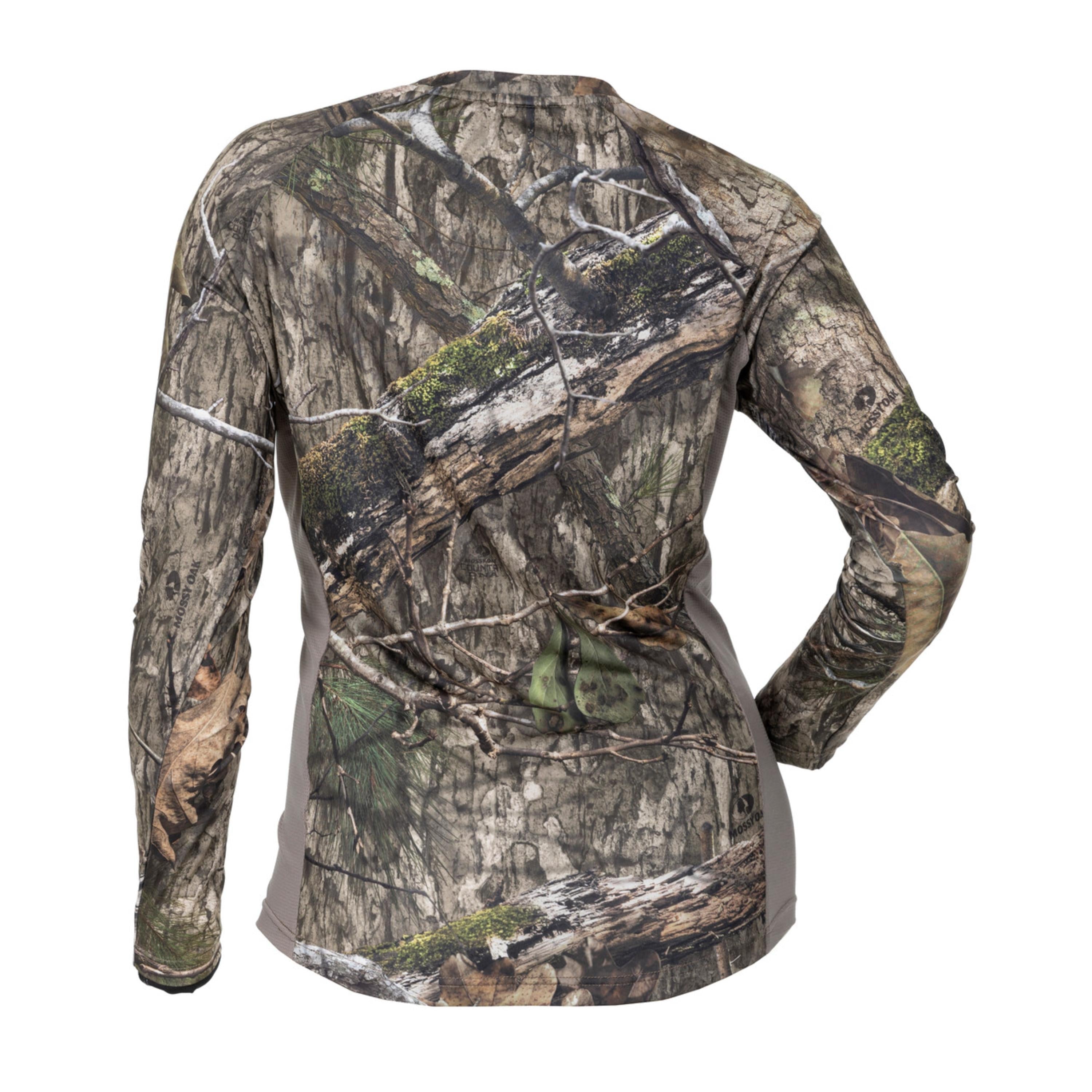 Lightweight long sleeve shirt by DSG OUTERWEAR with UPF 50+ sun protection, shown in a natural fit and fabric detail.