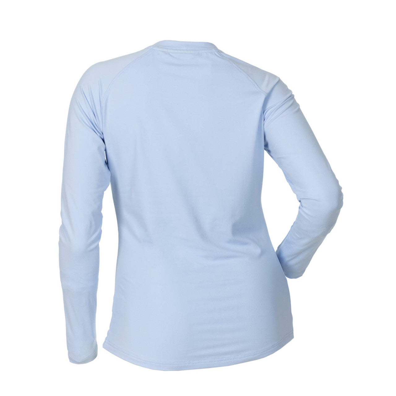Solid fishing shirt by DSG OUTERWEAR with UPF 50+ sun protection, shown in a natural outdoor setting.