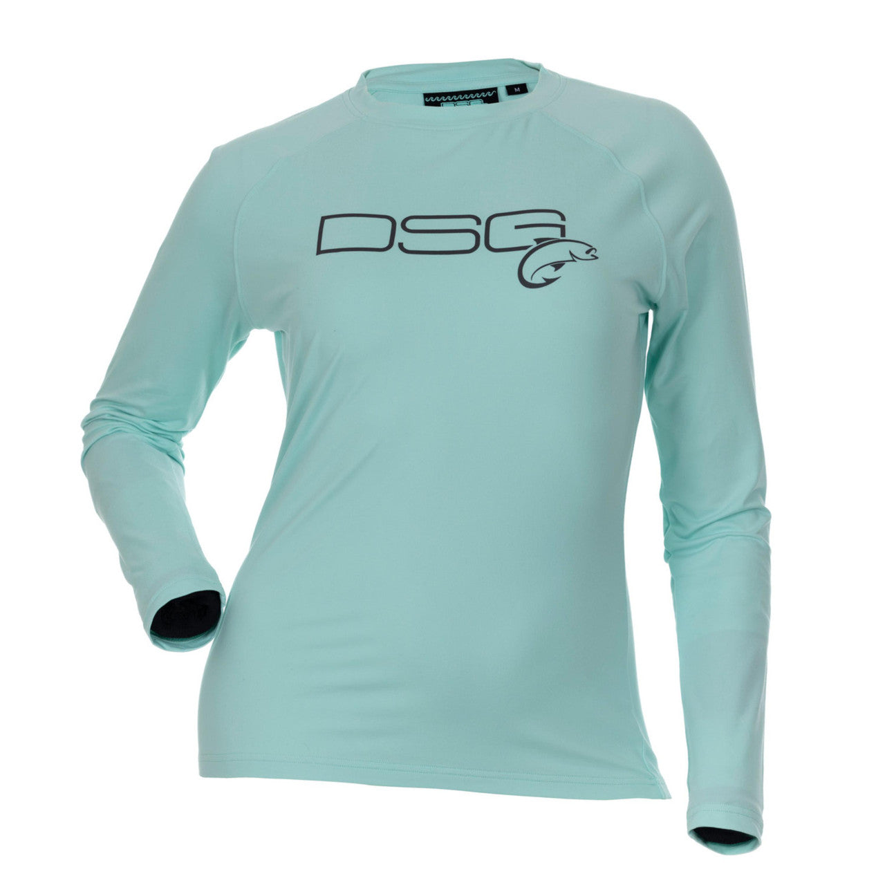 DSG Outerwear solid fishing shirt with UPF 50+ protection, lightweight fabric, and tailored fit for outdoor fishing adventures.