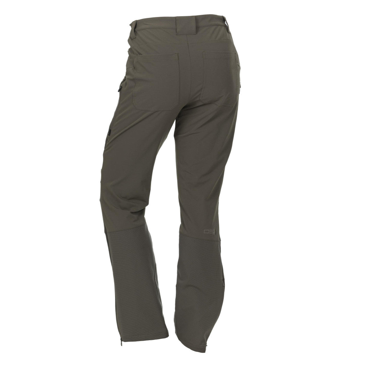 DSG Outerwear Kortni Upland Pant, flat lay image showing olive green outdoor pants with multiple pockets and durable fabric.