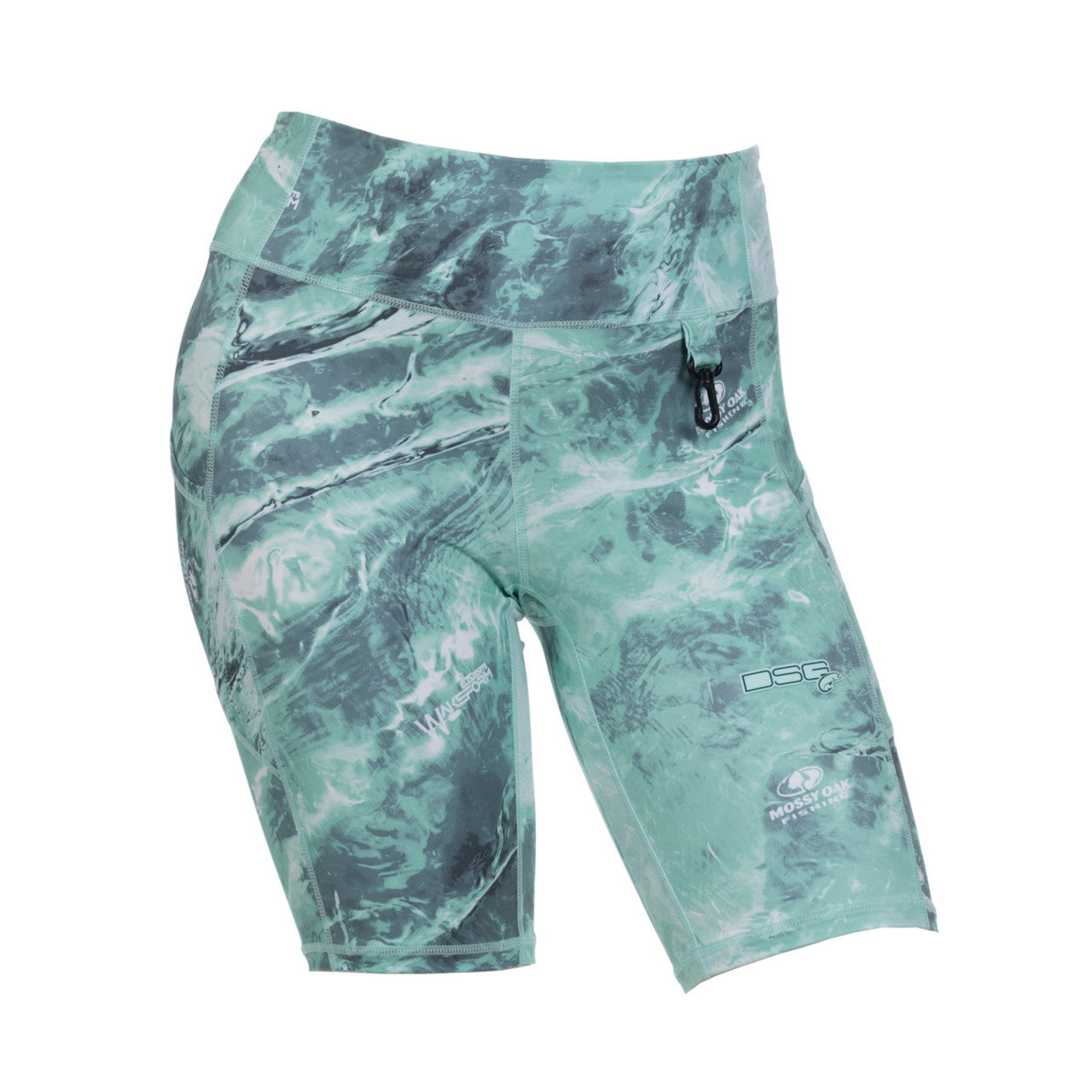 High waisted boat shorts by DSG OUTERWEAR with UPF 50+ sun protection, shown in a relaxed fit with a casual coastal style.