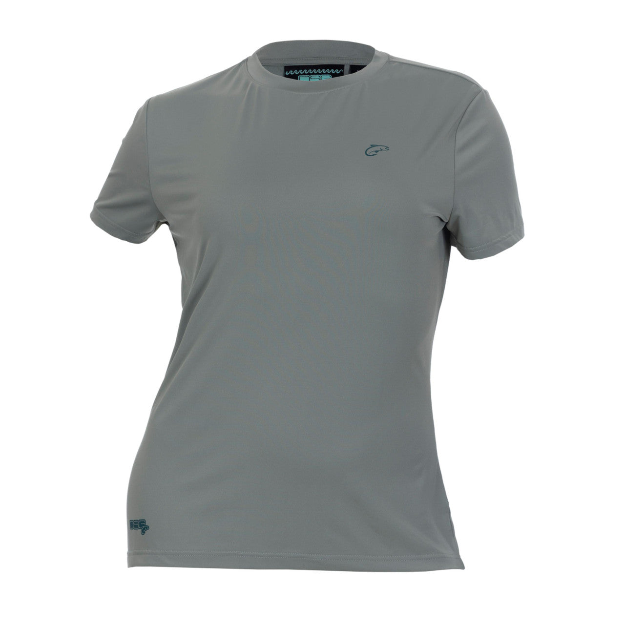 Fitted short sleeve shirt from DSG OUTERWEAR with UPF 50+ sun protection, shown in a natural pose.