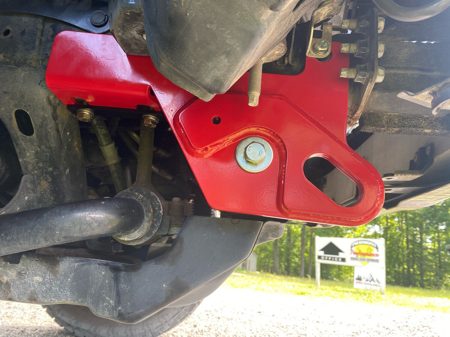 Apex Overland KDSS 5th Gen 4Runner front recovery points installed on vehicle for off-road recovery and safety.