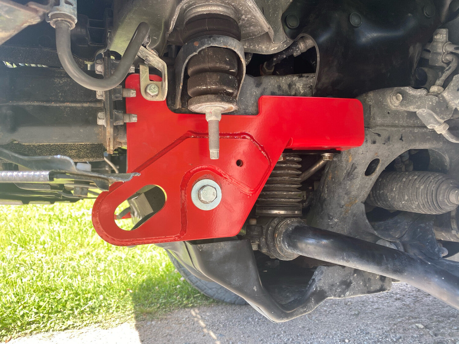 Apex Overland KDSS 5th Gen 4Runner front recovery points installed on vehicle for off-road recovery and vehicle protection.