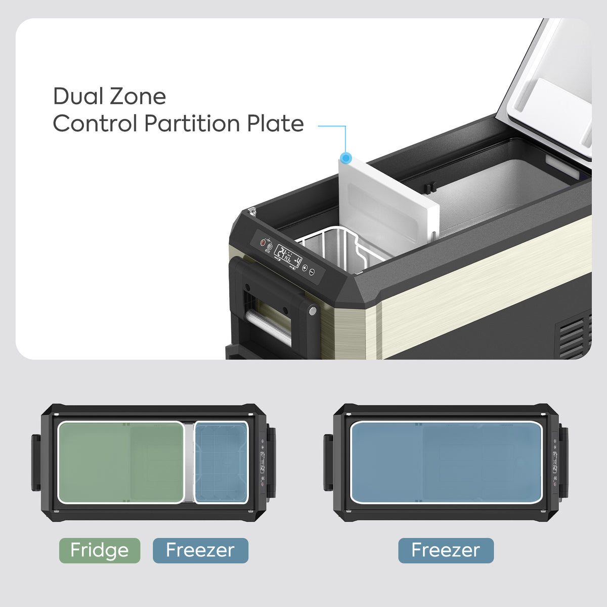 JP40 Pro Dual Zone Wheeled Portable Freezer | ICECO | 40 LT - We The Collective