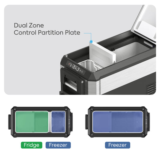 JP40 Pro Dual Zone Wheeled Portable Freezer | ICECO | 40 LT - We The Collective