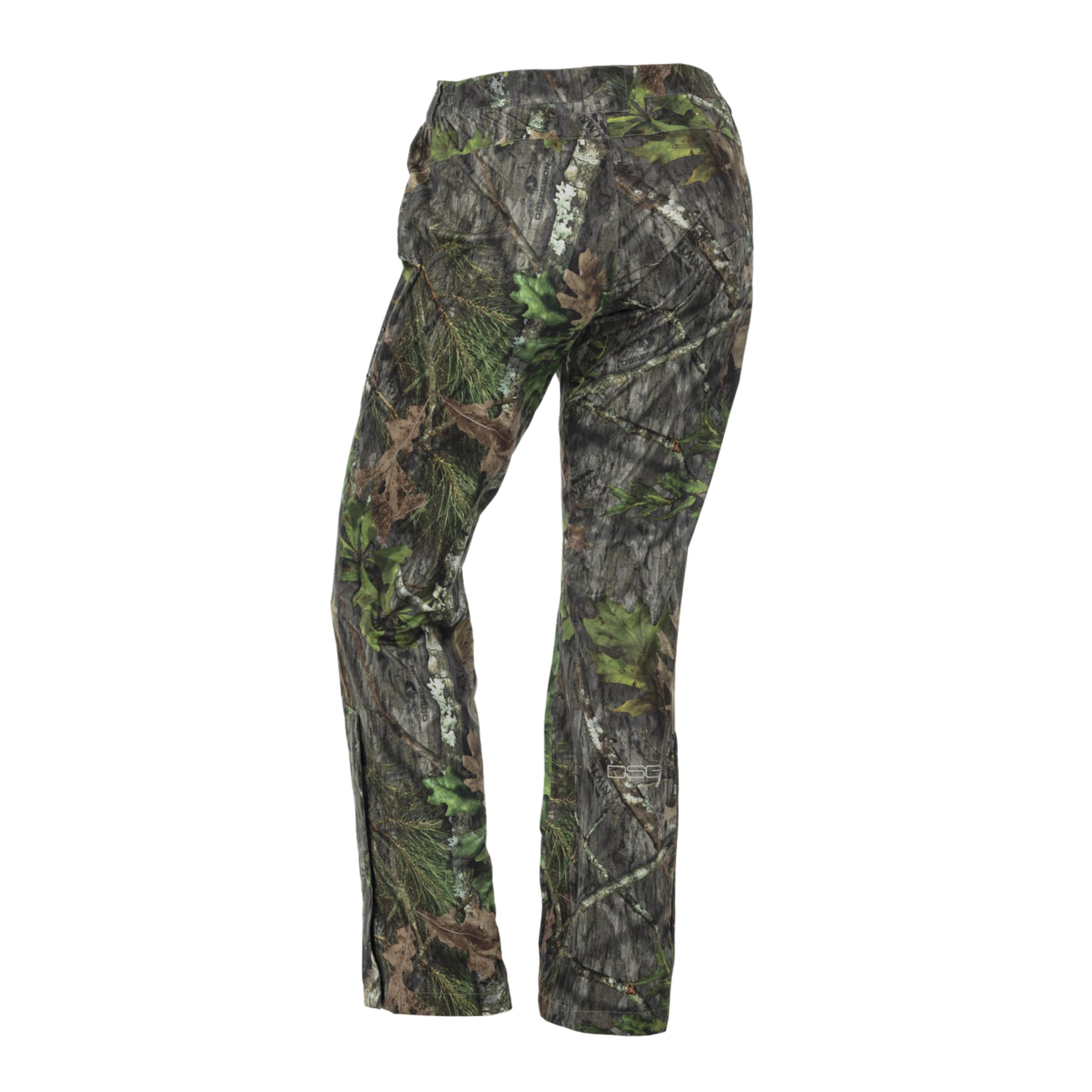 Dark gray Nova Rain Pant by DSG Outerwear, waterproof rain pants with adjustable waistband and functional pocket details.