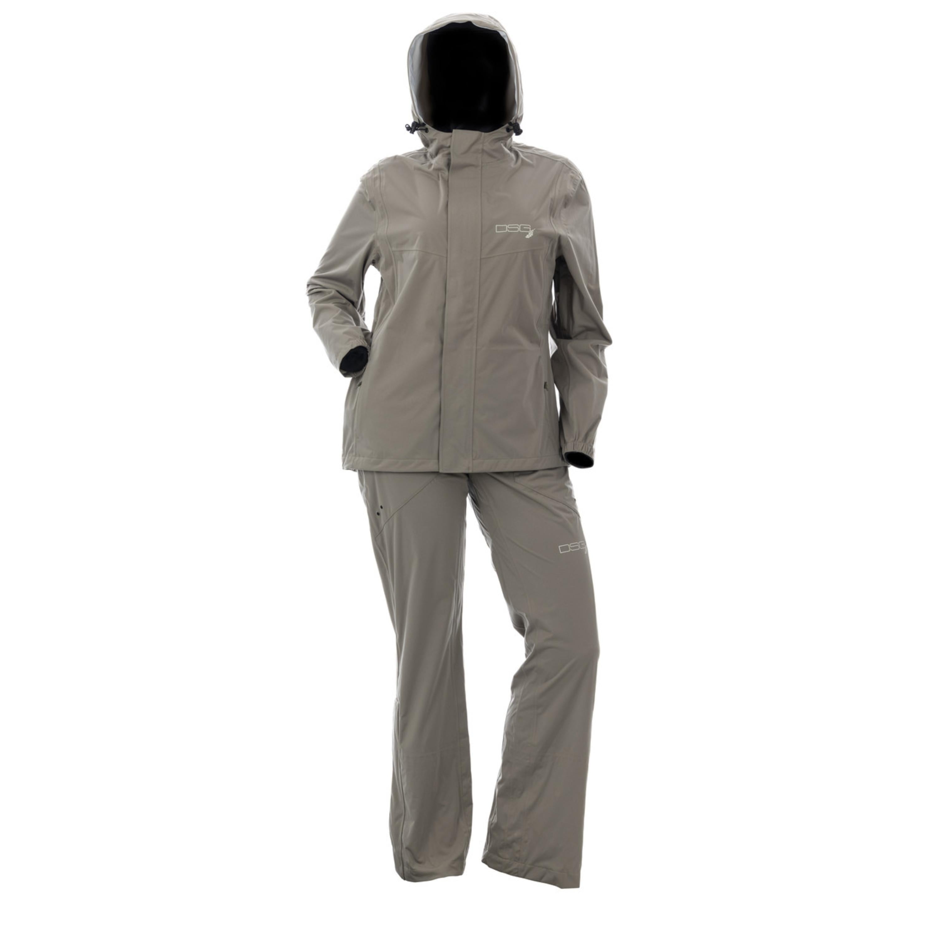 DSG Outerwear Nova Rain Pant in waterproof fabric, shown in dark color with adjustable waistband and waterproof zippers