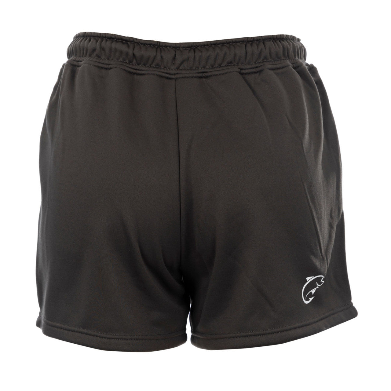 DSG OUTERWEAR Sarah Sweat Shorts, casual black shorts with a relaxed fit, shown on a hanger.