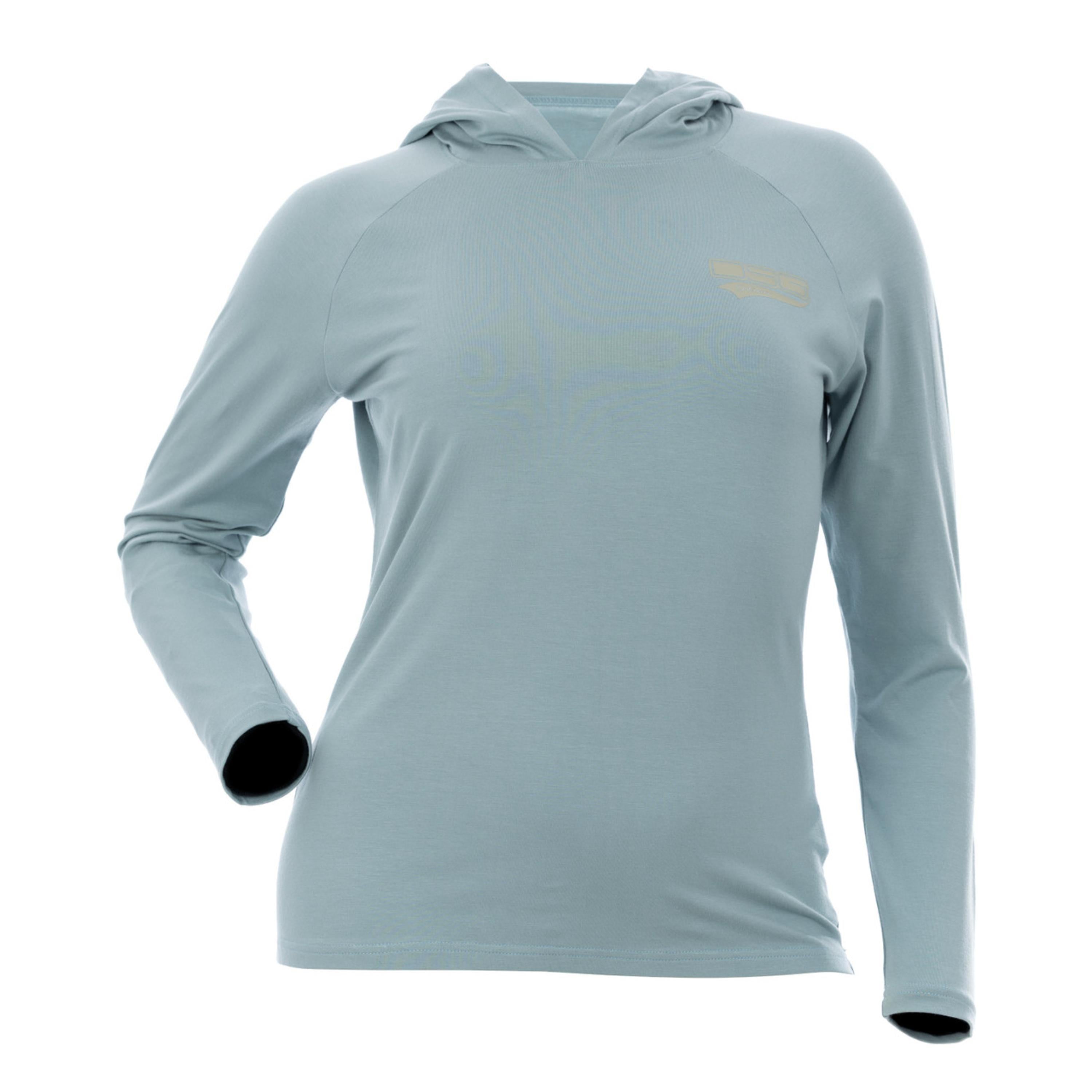 Bamboo hooded shirt by DSG OUTERWEAR with UPF 30+ sun protection, featuring a soft, breathable fabric and casual fit.