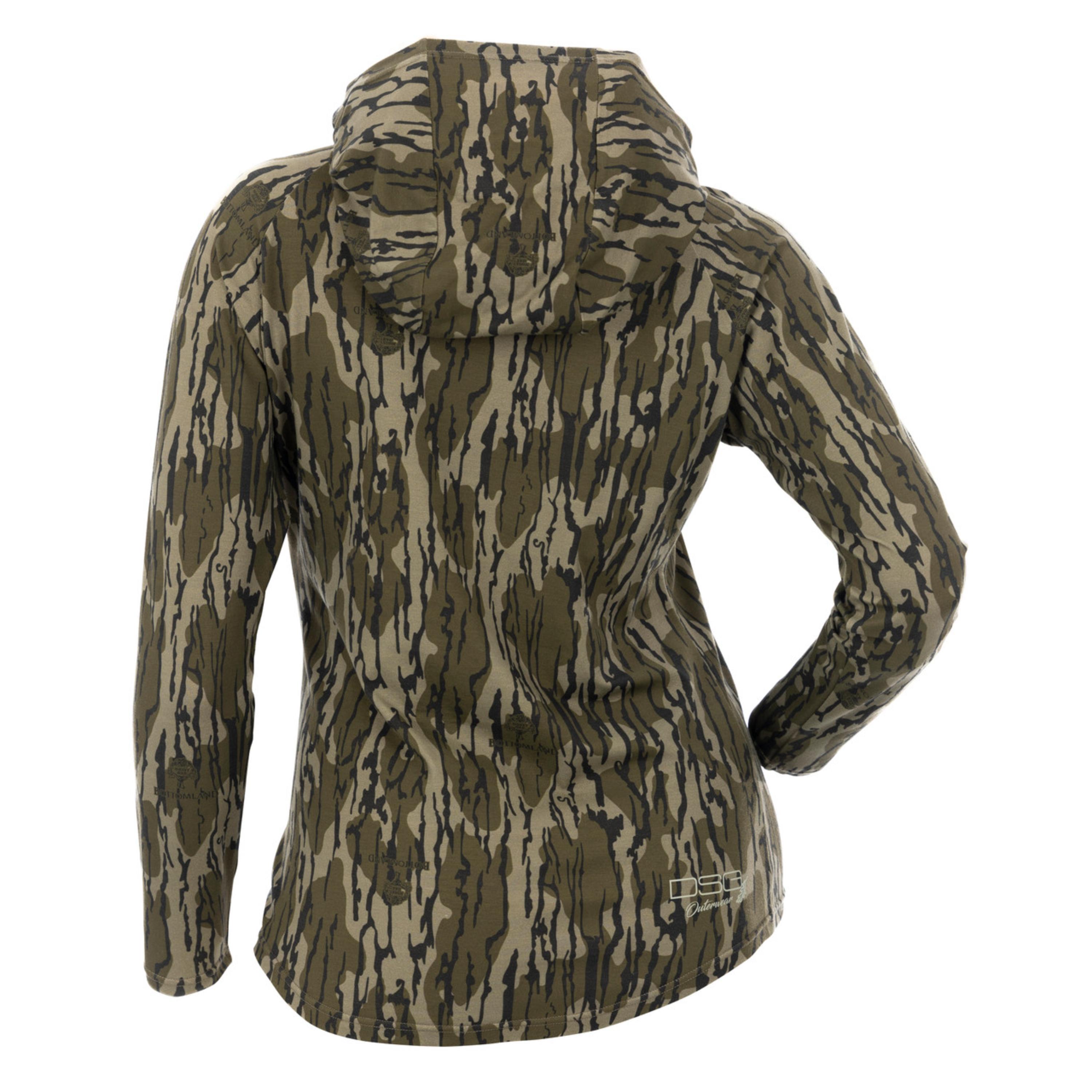 Bamboo hooded shirt with UPF 30+ by DSG OUTERWEAR, featuring a soft fabric and casual fit for sun protection.