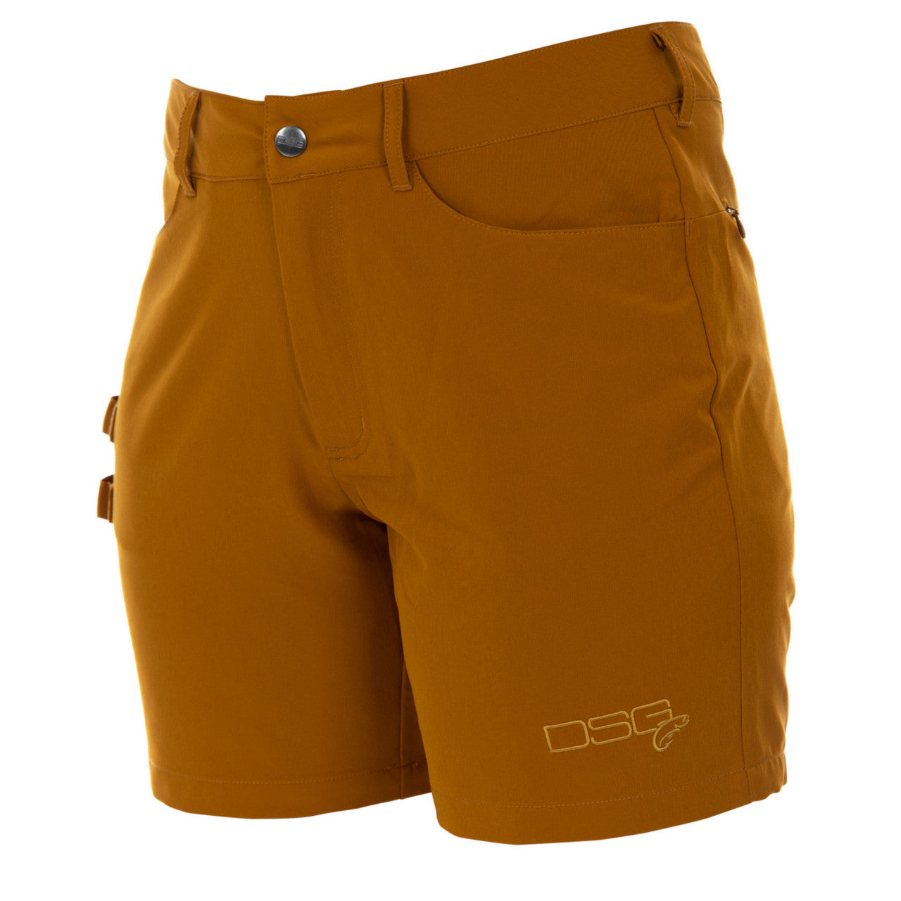 DSG OUTERWEAR Jolene Dock Short with UPF 50+ fabric, shown in a close-up image highlighting the lightweight, sun-protective material.