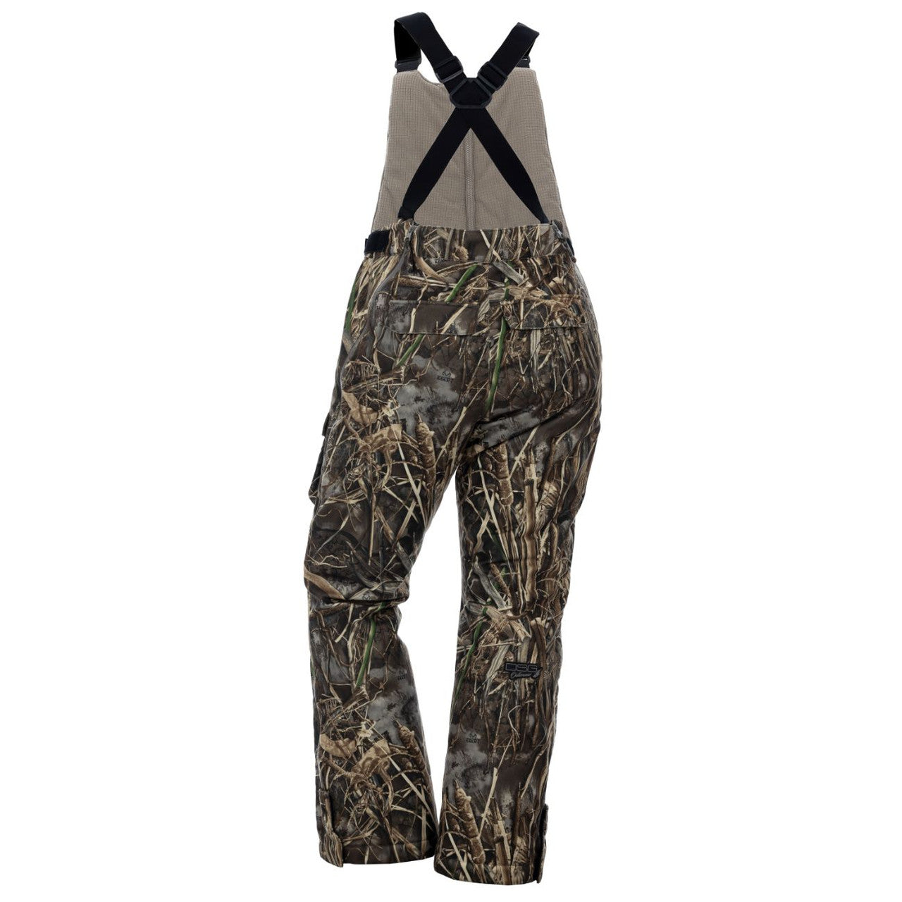 Kylie 5.0 Bib pants by DSG OUTERWEAR, featuring durable outdoor fabric and adjustable straps for outdoor activities.
