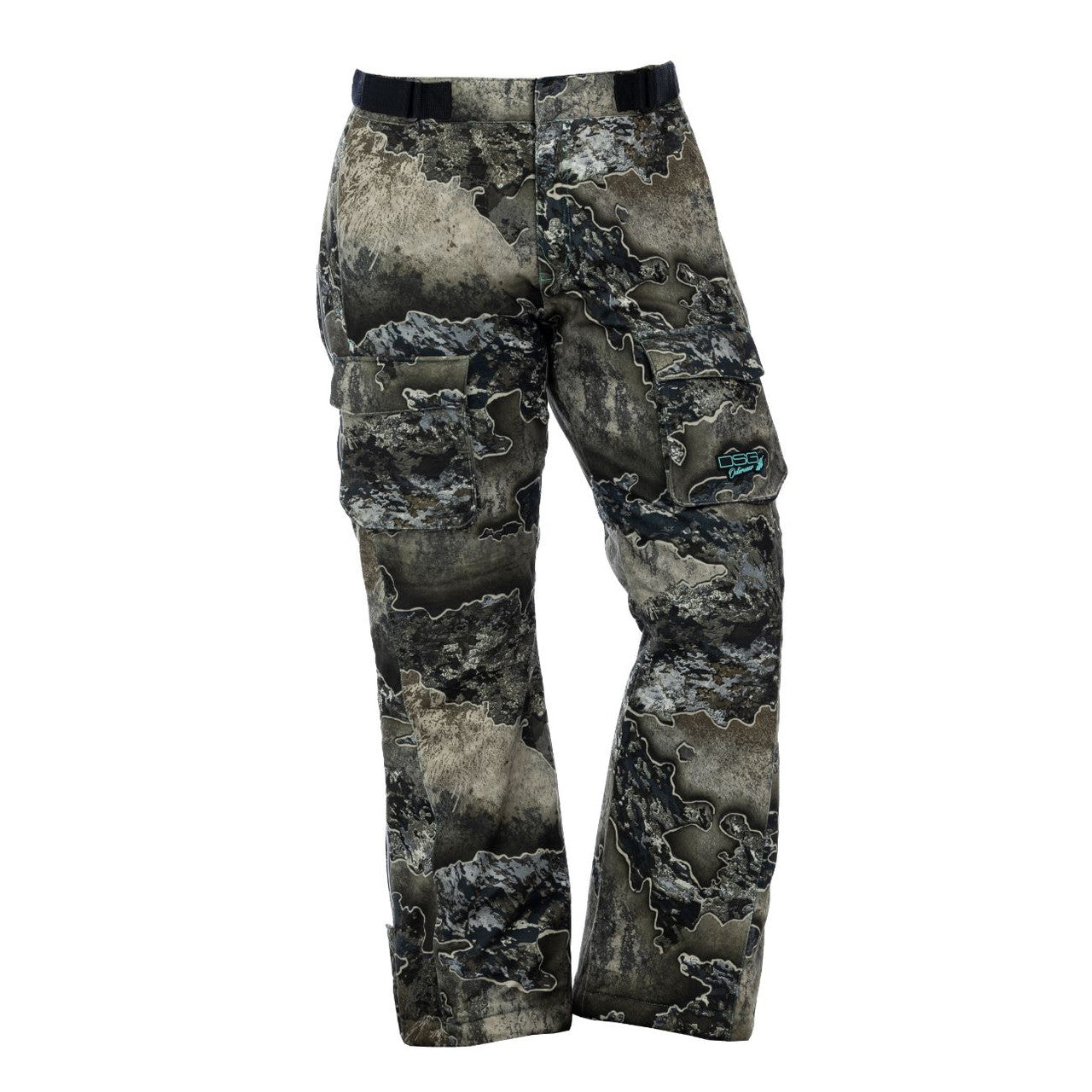 Kylie 5.0 Bib Pants by DSG Outerwear, black waterproof bibs with adjustable straps and durable fabric for outdoor activities.