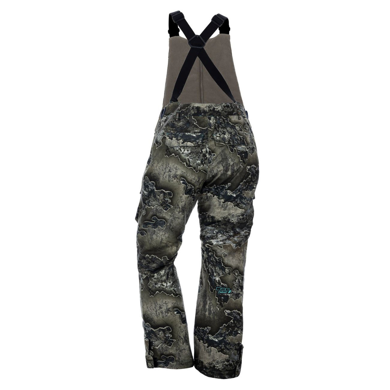 Kylie 5.0 Bib/Pant by DSG OUTERWEAR, black waterproof bib and pant set with adjustable straps and reinforced knees.