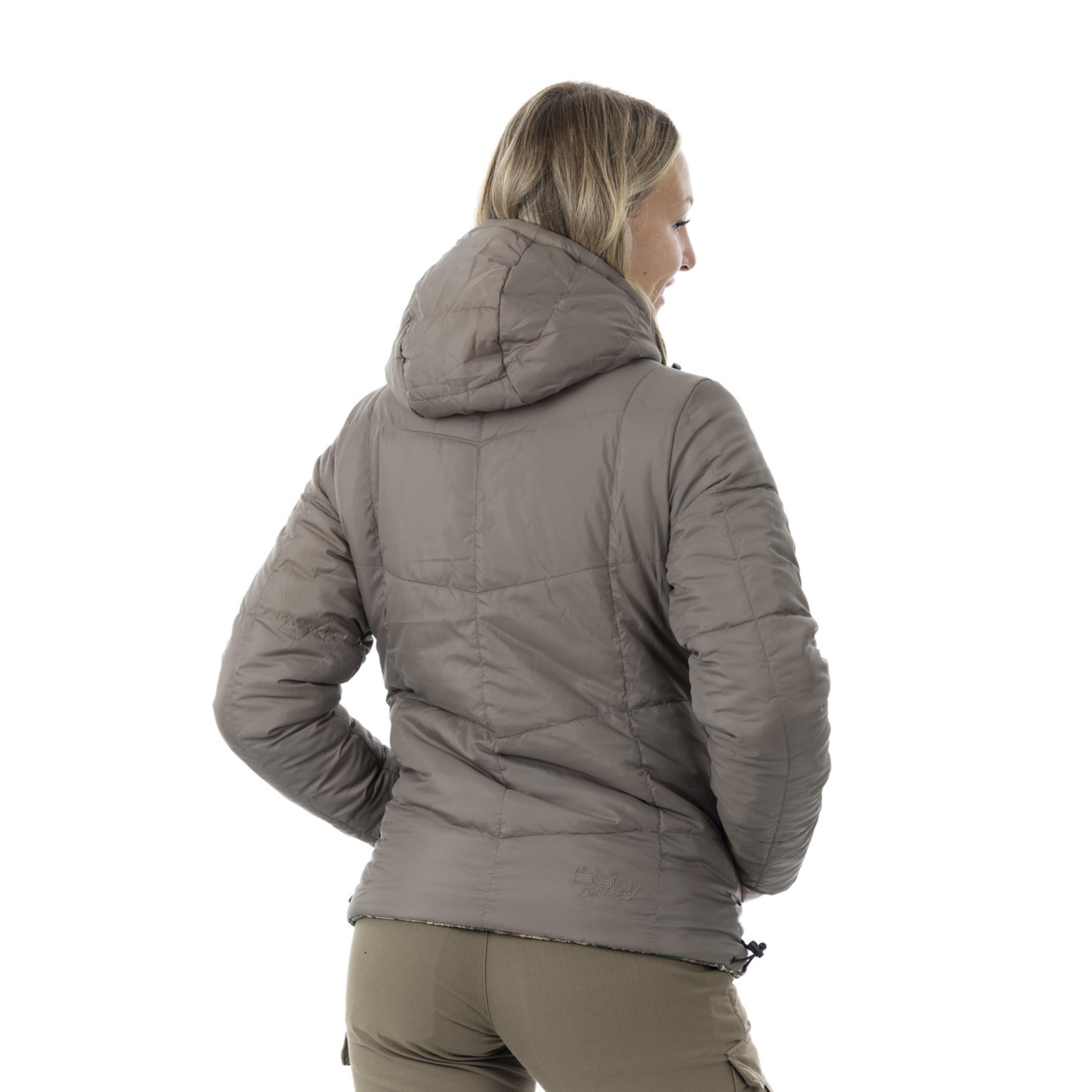 Reversible puffer jacket by DSG Outerwear featuring a quilted design and two-tone color options.