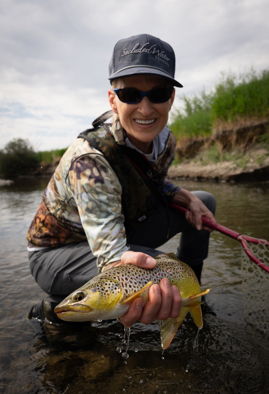 Secluded Brown Graphic Fishing Hoodie - OVERLANDERS Outfitter
