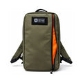 Recycled Firefighter 24 Hour Backpack in ranger green with multiple compartments and durable straps for outdoor or daily use.
