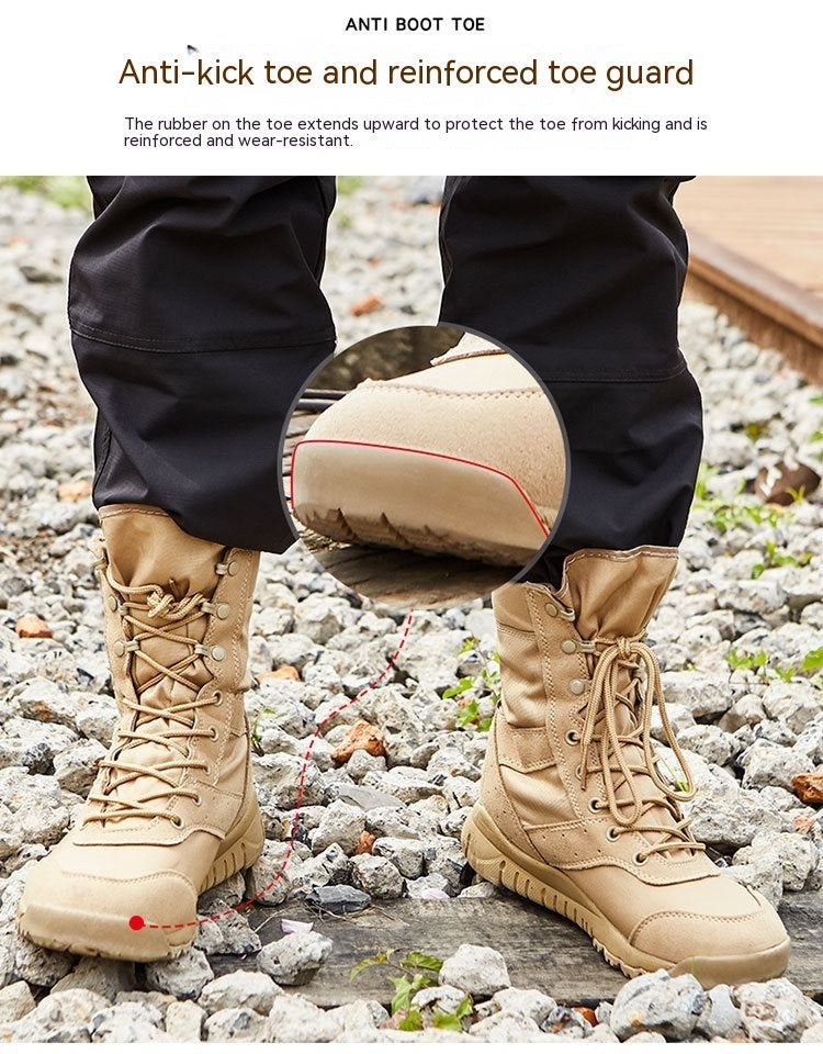 Summer Tactical Desert Combat Boots for Outdoor Climbing and Adventure - OVERLANDERS Outfitter