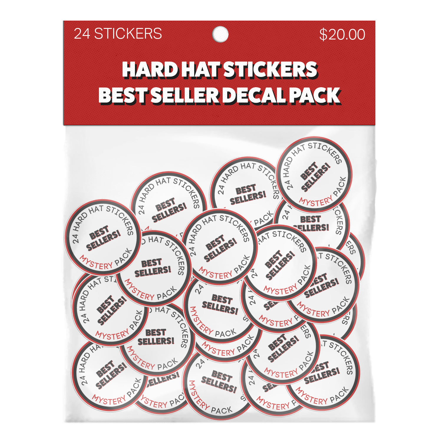 Hard Hat Sticker Best Sellers 24 Pack - $25 - OVERLANDERS Outfitter