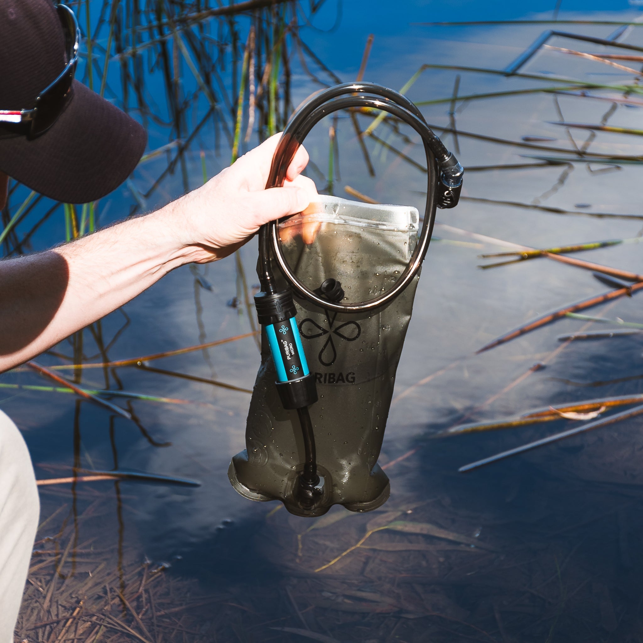 Puribag Adventure Bladder: 2 Liter Hydration Bladder with Filter - OVERLANDERS Outfitter