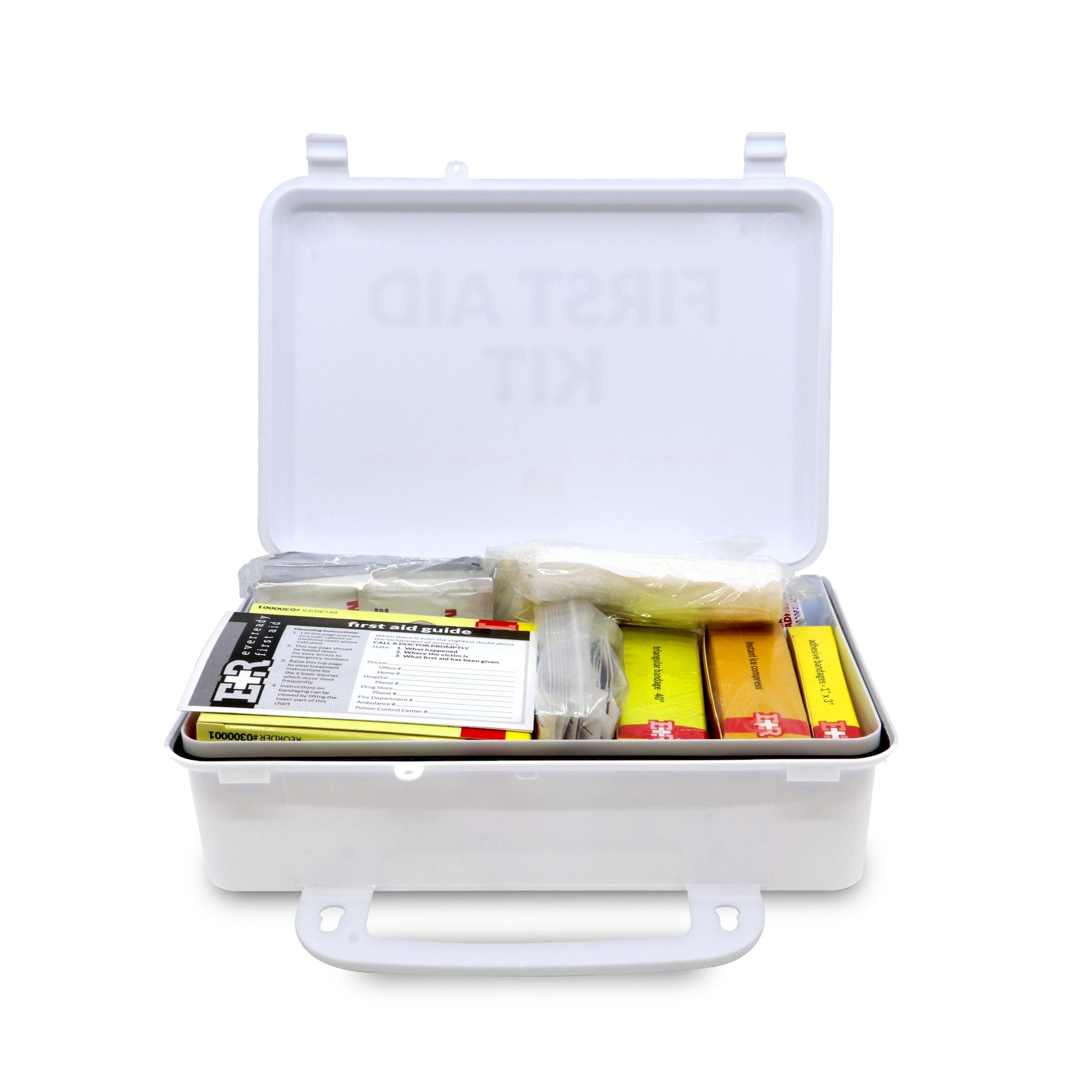 Marine rescue first aid kit for 25 people by MediTac Kits in a waterproof case, includes first aid supplies for emergencies.