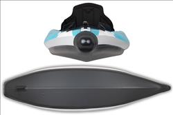 Backcountry Sportsman EZLite10™ inflatable kayak in pro package with paddles and accessories, set on water ready for use.