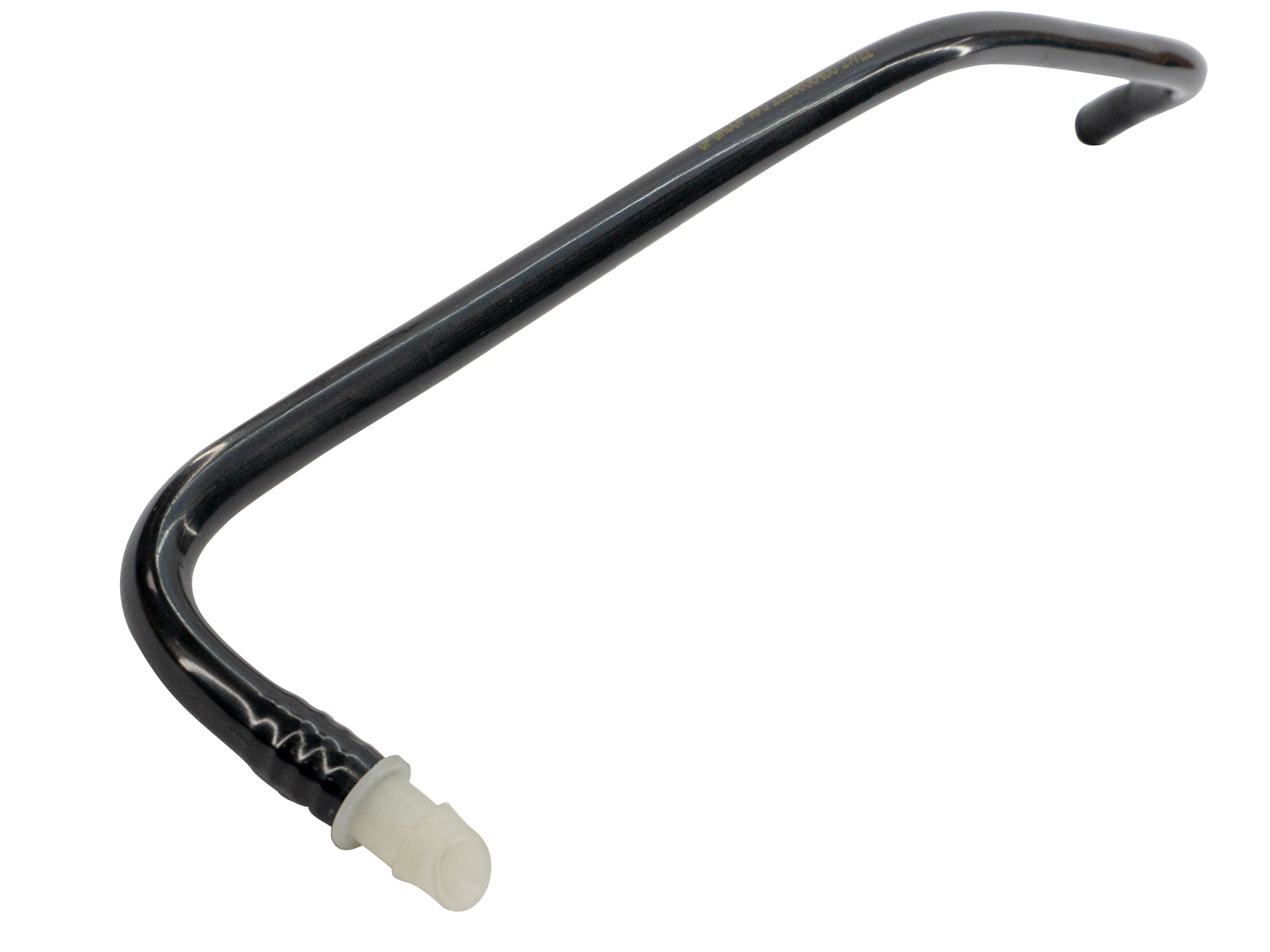 GoWesty fuel filler neck breather pipe with metal and rubber components, designed for vehicle fuel systems.