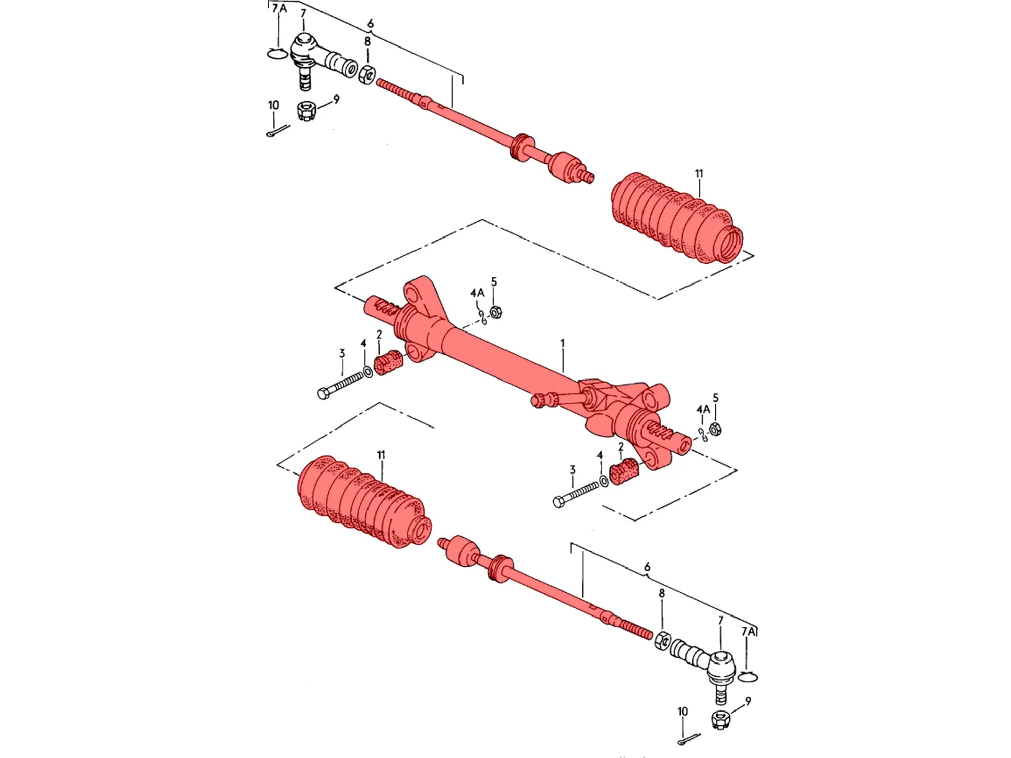 Steering Rack (Non-Power)[Vanagon] - OVERLANDERS Outfitter
