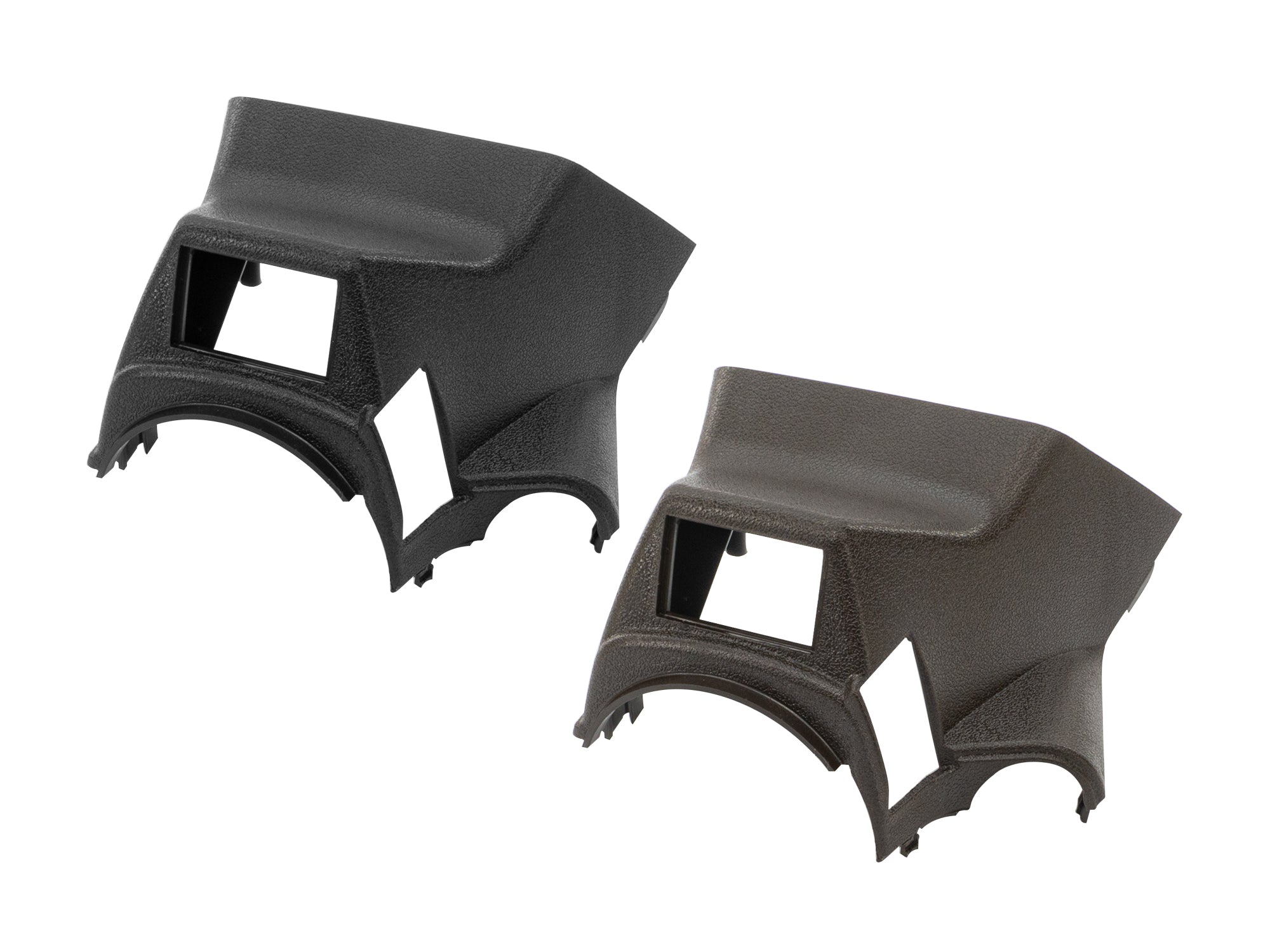 Upper steering column trim for Volkswagen, GoWesty brand, shown in black with textured finish and mounting points visible.