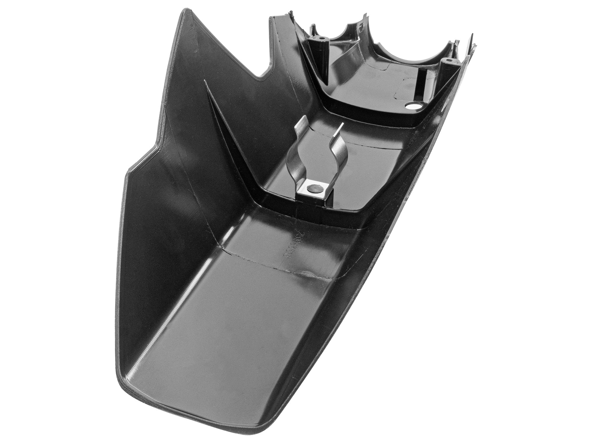 Lower steering column trim by GoWesty, showing a close-up of the black plastic component for Volkswagen vehicles.