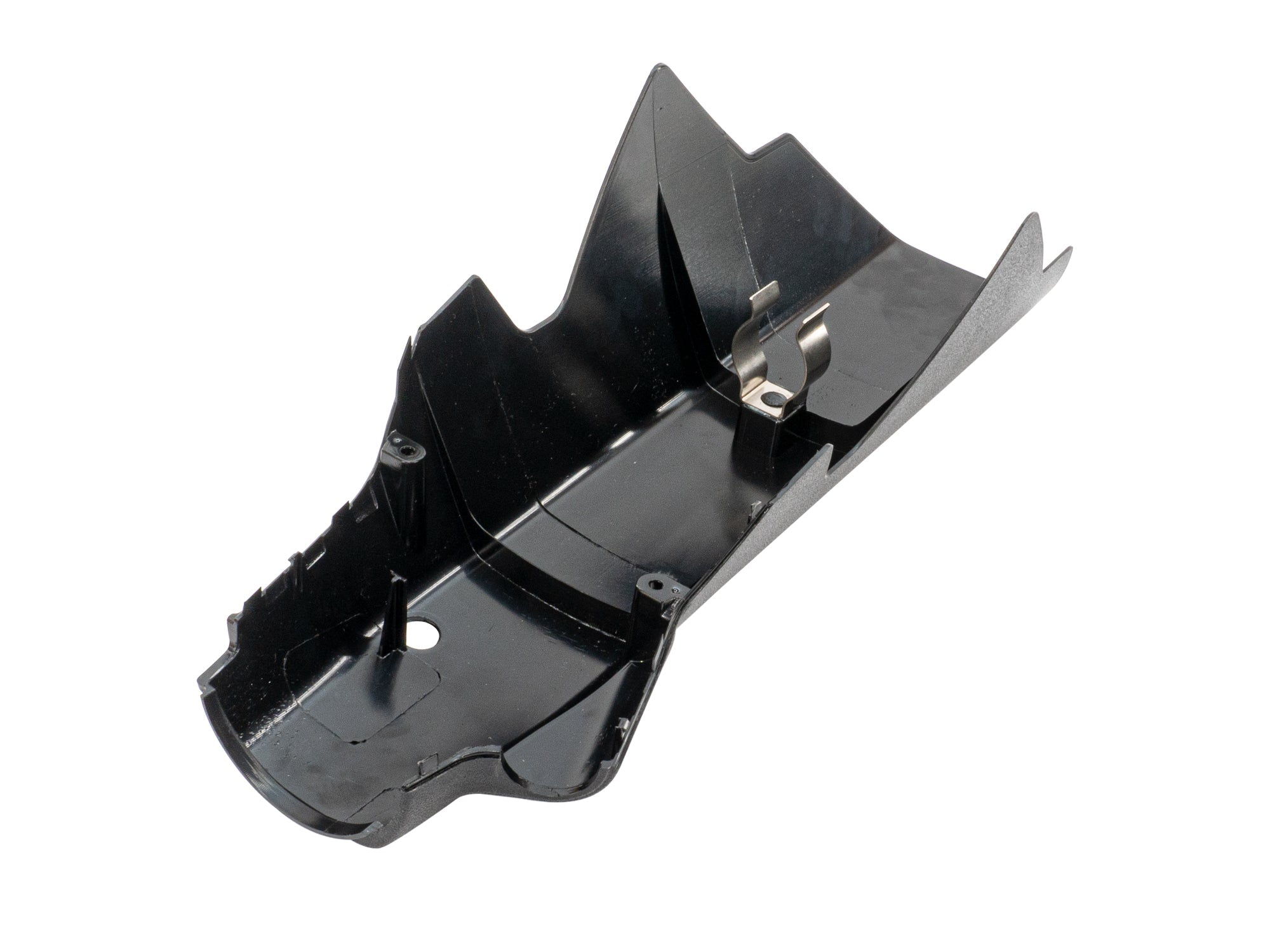 GoWesty lower steering column trim in black, close-up view showing textured surface and fitment details