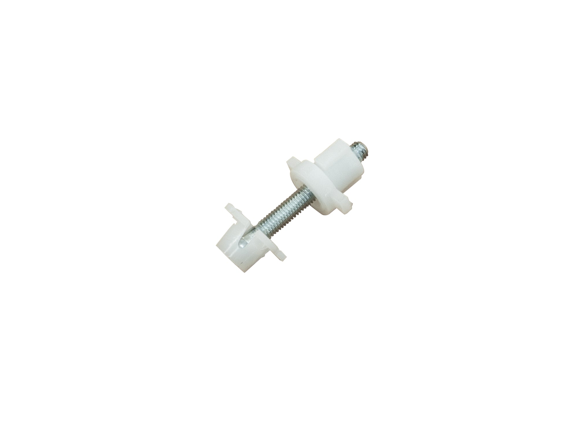 GoWesty headlight adjuster for upper high beam lens on late Vanagon, close-up view of the vehicle headlight component.