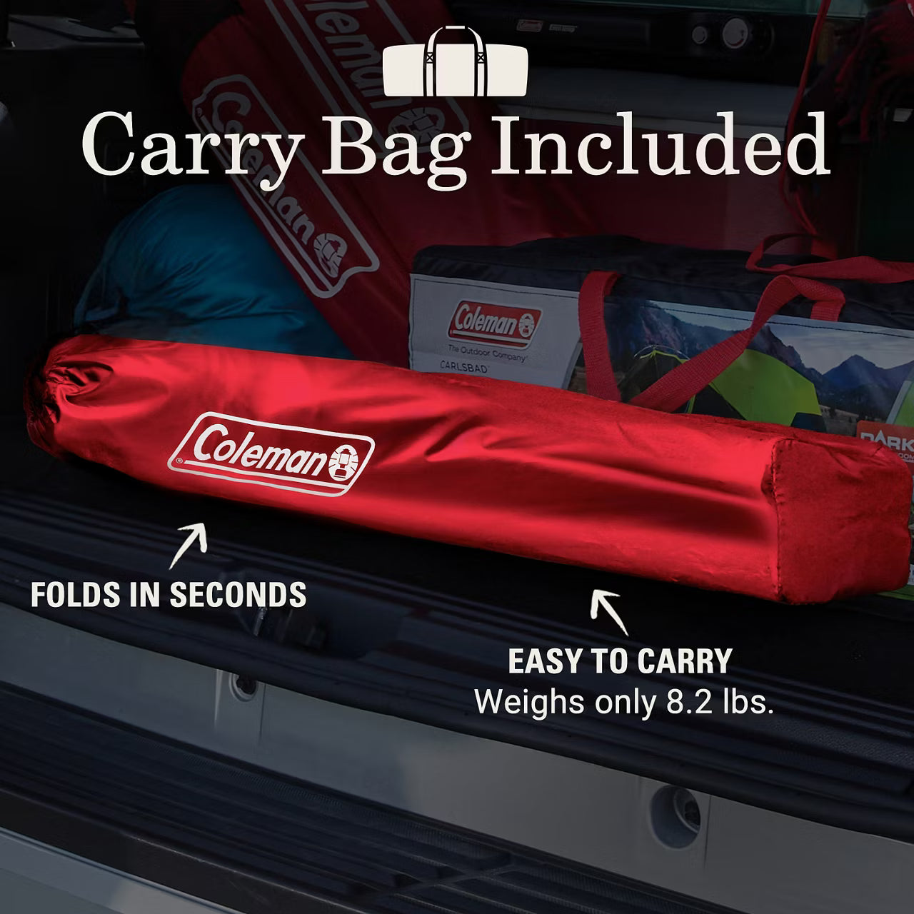 Coleman Cooler Quad Chair - Red - OVERLANDERS Outfitter