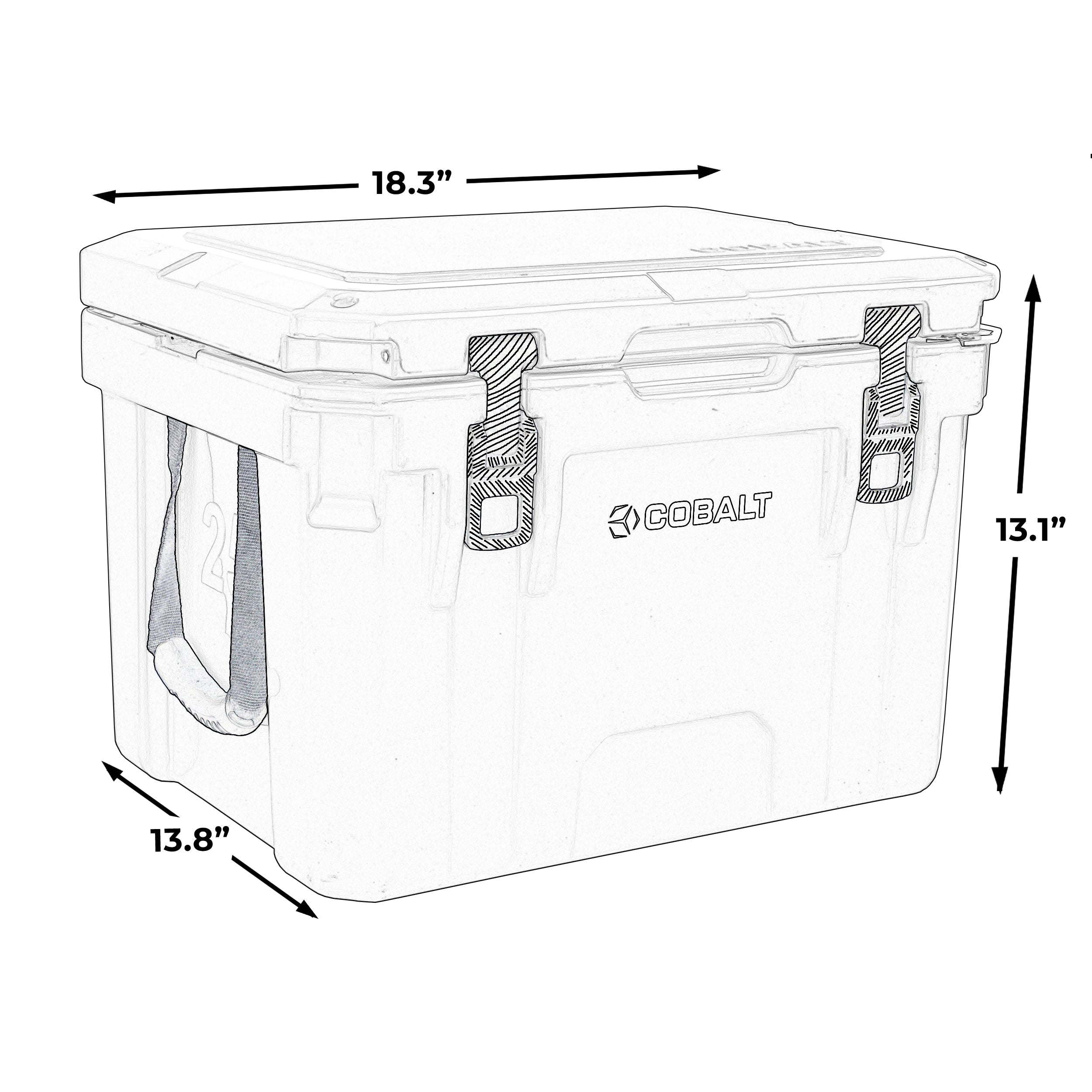 Cobalt 25 Quart Roto-Molded Super Cooler - OVERLANDERS Outfitter