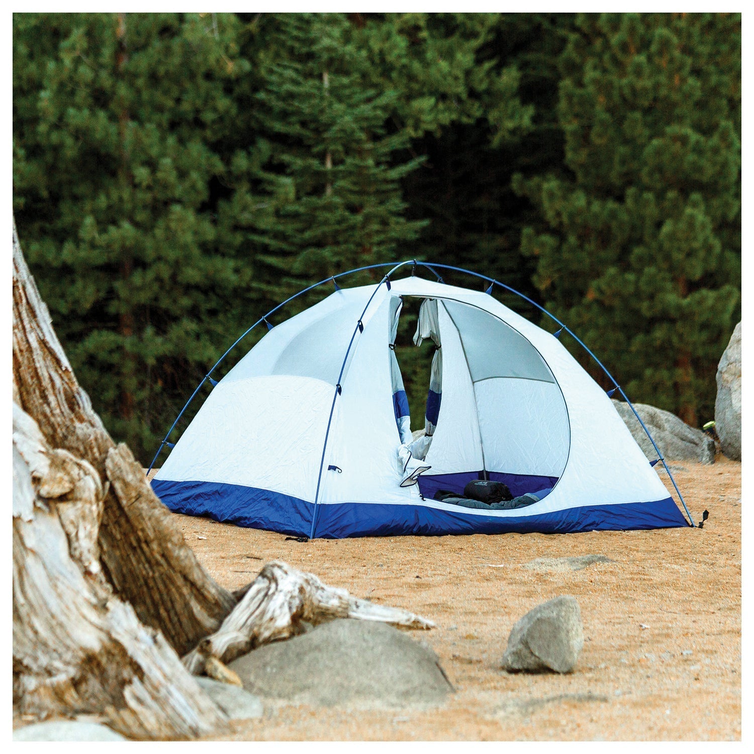 Backcountry Sportsman ALPS Mountaineering Lynx 2 tent set up outdoors, showcasing its durable ground tent design for camping.