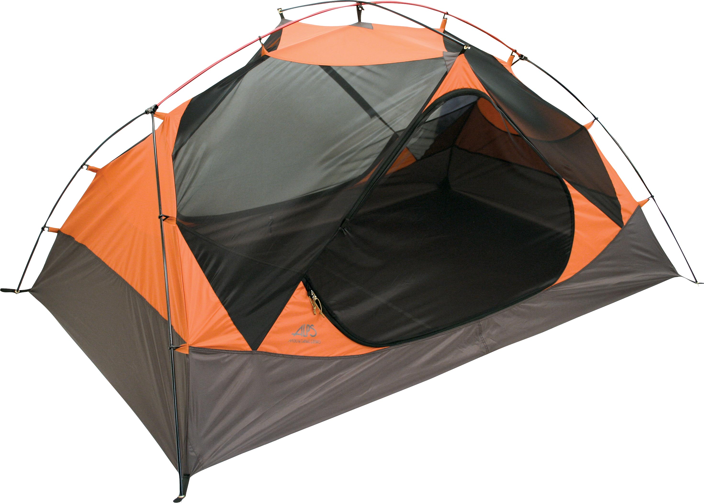 Backcountry Sportsman Chaos 3 person ground tent set up outdoors, showcasing durable fabric and breathable mesh windows.