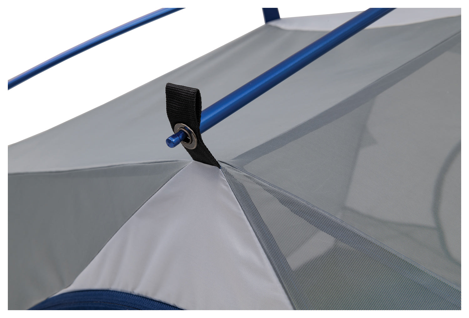 Backcountry Sportsman Acro PO Lis 3-person ground tent set up outdoors with rainfly and mesh windows in a natural camping setting.