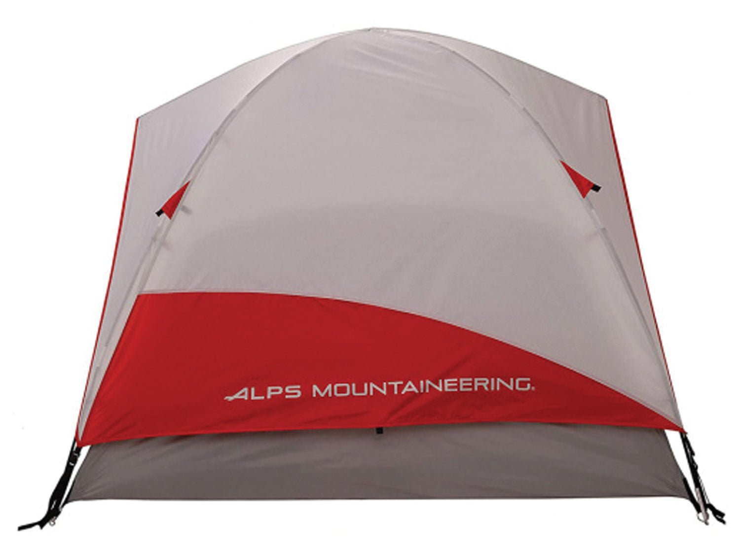 Backcountry Sportsman ALPS Mountaineering Meramac 4‑Person Outfitter Tent set up outdoors with rainfly and mesh windows for camping.
