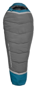 Backcountry Sportsman Blaze 0 Regular sleeping bag, insulated and designed for cold weather camping, shown laid out on a sleeping pad.