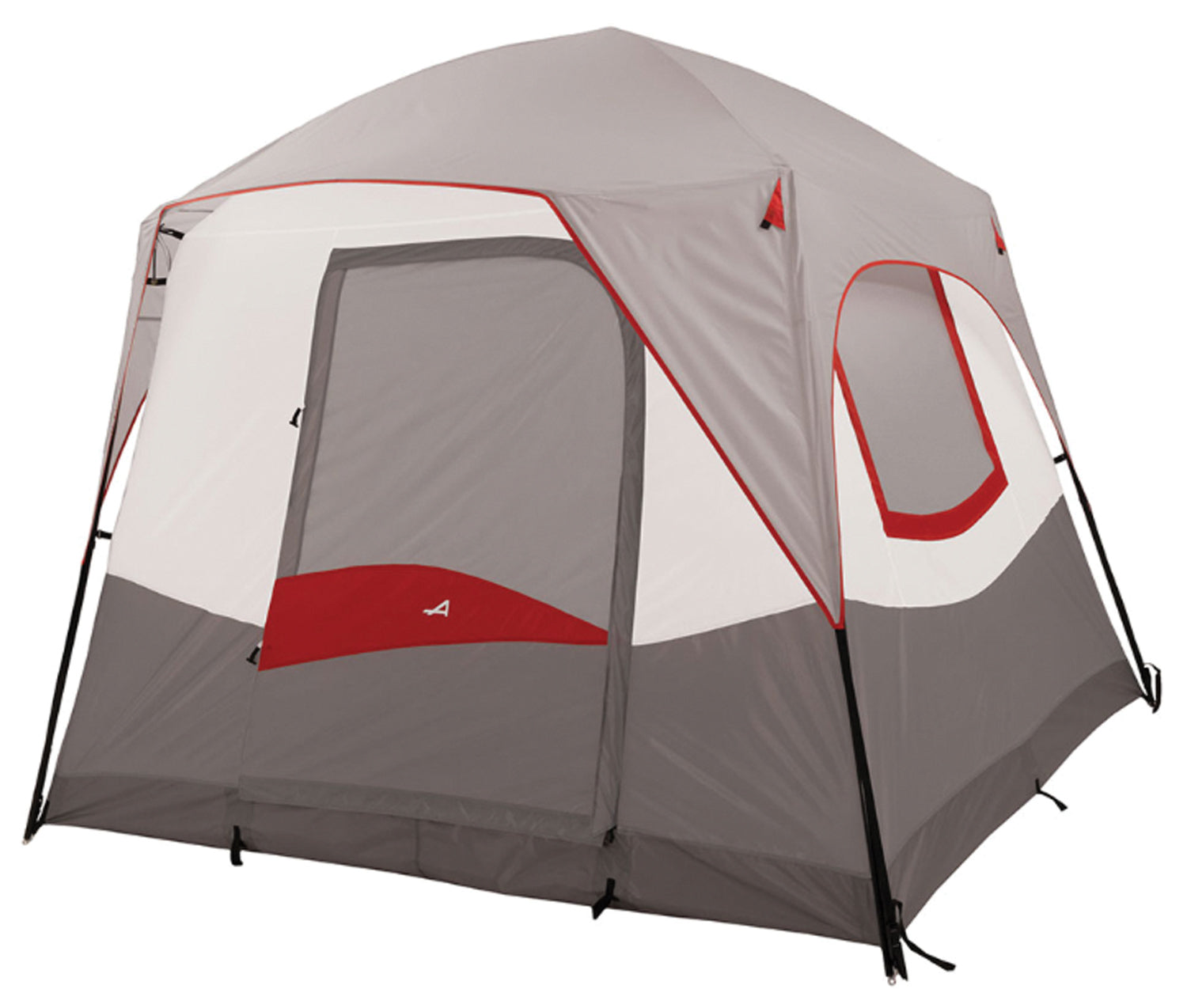 Backcountry Sportsman Camp Creek 4 Person Ground Tent set up outdoors with rainfly and mesh windows