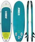 Backcountry Sportsman Sup'ersized Aero Sup 15.0 teal paddle board on water, showcasing its large size and sleek design.