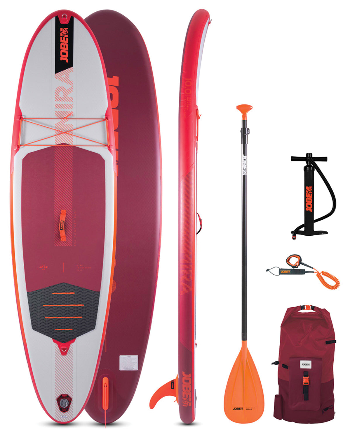 Backcountry Sportsman Mira 10.0 inflatable paddle board on water, showing a sleek, durable design with a paddle attached.