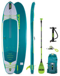 Backcountry Sportsman Loa 11.6 inflatable paddle board on water, showing its sleek design and durable construction.