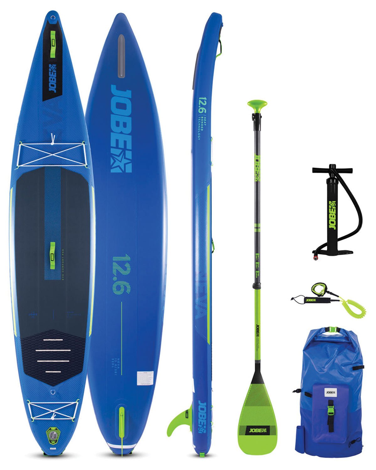 Backcountry Sportsman Neva 12.6 inflatable paddle board on water, showcasing its sleek design and durable construction.