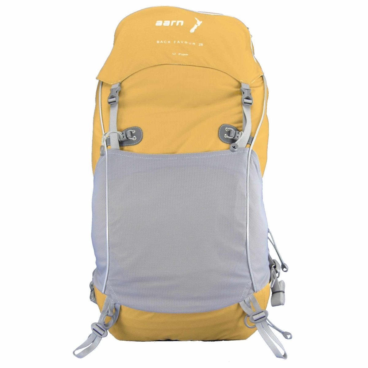 Light Hiking Gear 28-liter Aarn Back Favour Backpack showing durable design and adjustable straps for light hiking and day trips.
