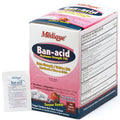 Box of Ban-Acid medicine by Quakekits with 150 tablets, featuring packaging and label details.