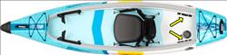 Backcountry Sportsman EZLite10™ Inflatable Kayak with Pro Carbon Package, showing the lightweight, durable kayak design and accessories.